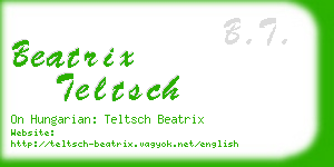 beatrix teltsch business card